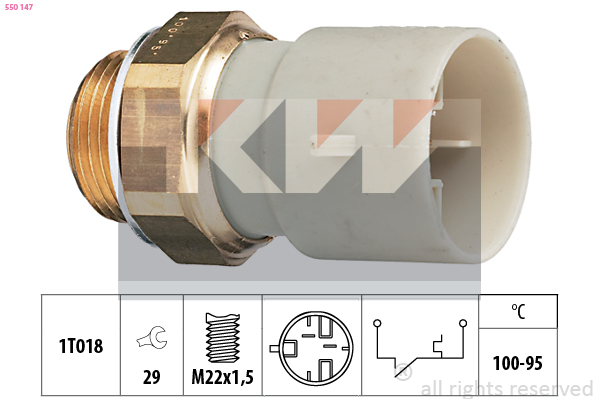 KW Ventilátor kapcsoló 550147_KW